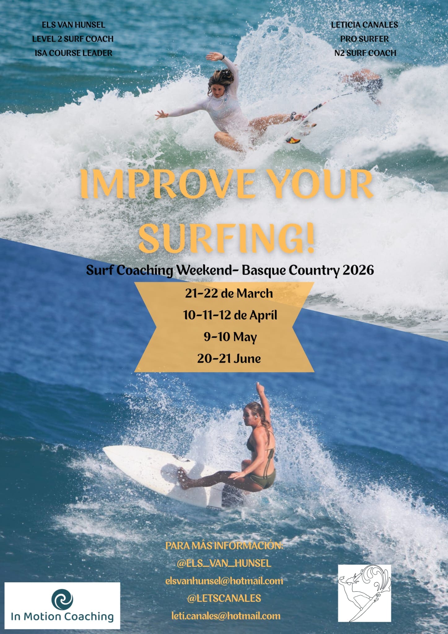 Surf Coaching Weekend Basque Country 2026